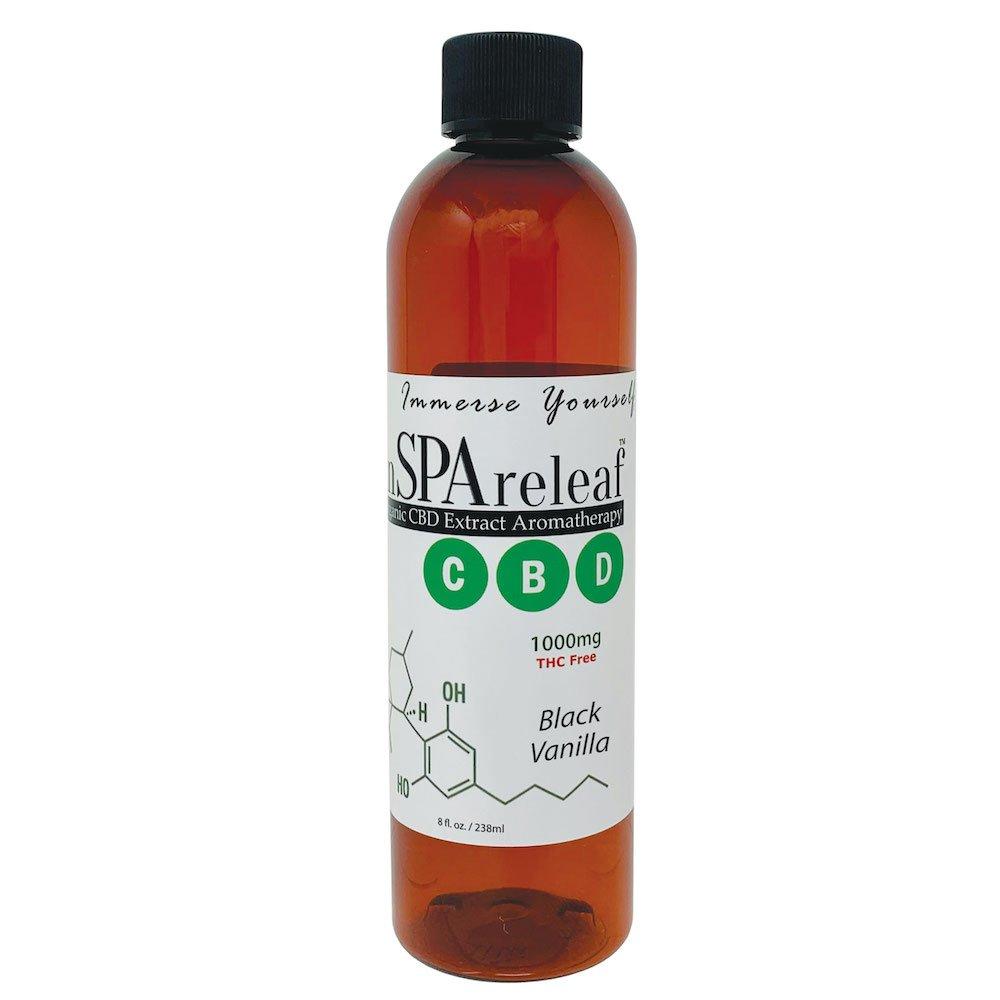 inSPAreleaf - Organic CBD Extract Aromatherapy 8oz Liquid - Black Vanilla