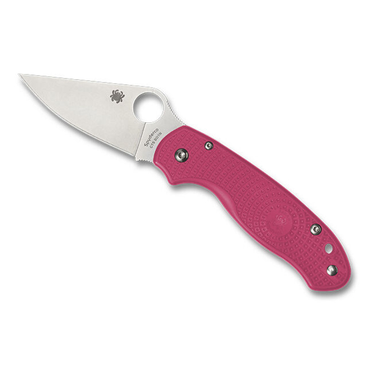 Spyderco Para 3 Lightweight Pink PlainEdge Folding Knife