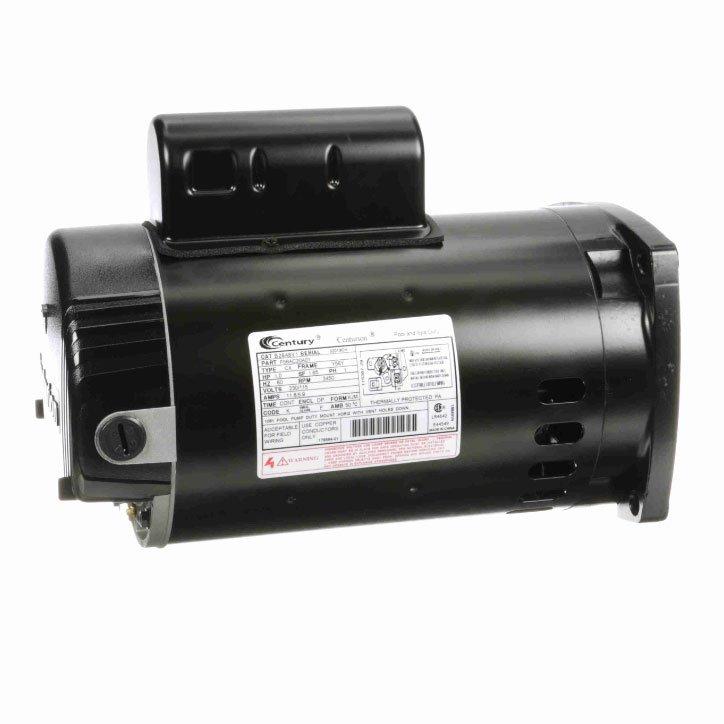 Century - Square Flange 1 HP Single Speed Full Rate 1.65 THP Pool Motor