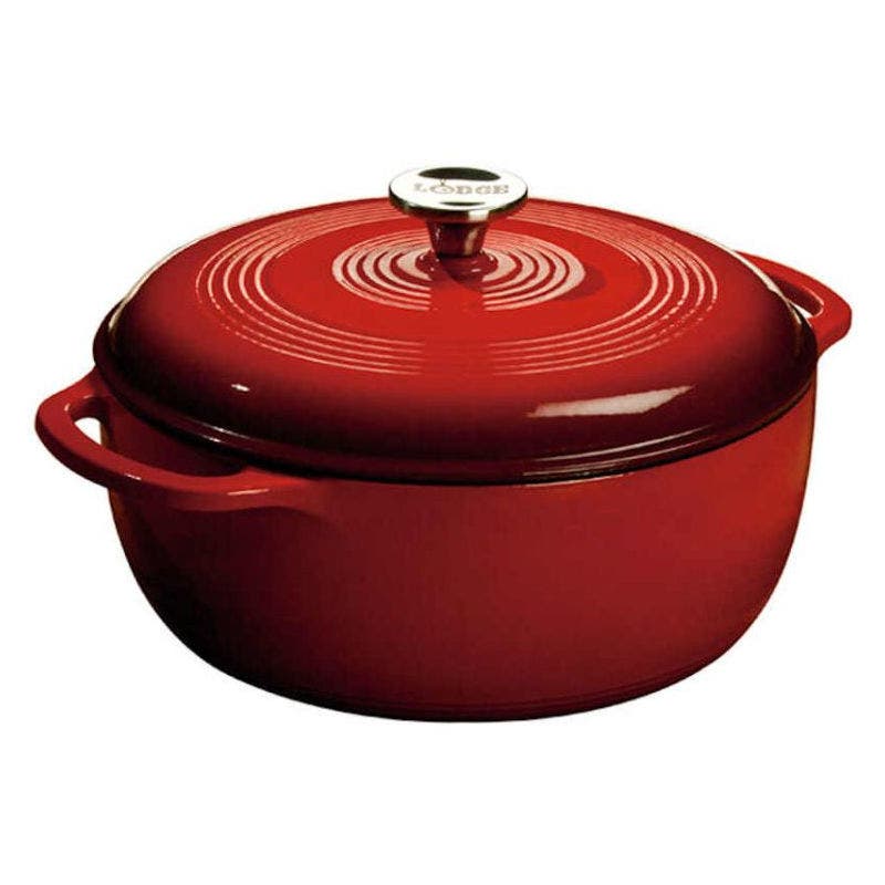 Lodge 6 Quart Red Dutch Oven