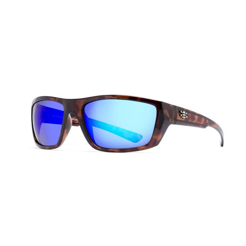Calcutta Shock Wave Sunglasses Tortoise/Blue Mirror Lens