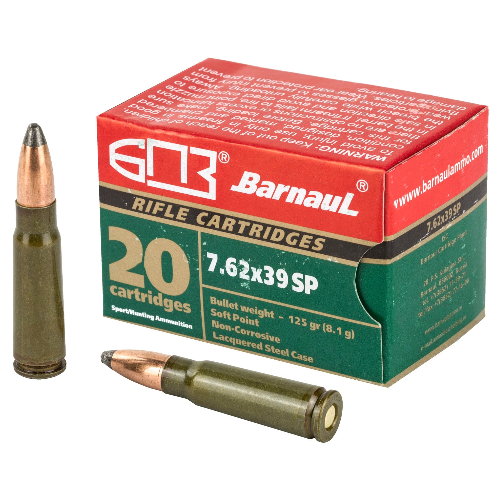Barnaul 762x39 125gr Sp 20/500