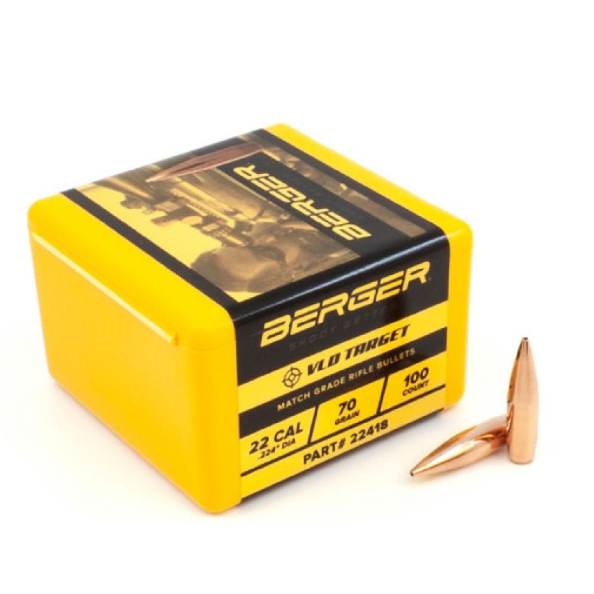 Berger Target Bullet 22 Cal. 70 Gr. VLD