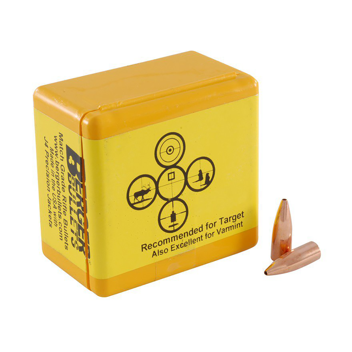 Berger Target Bullet 22 Cal 75 Gr VLD 100/Box