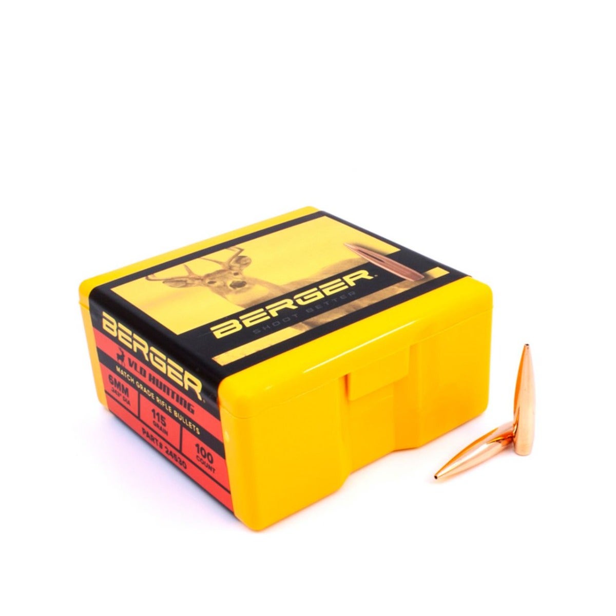 Berger Hunting Bullet 6mm 115 Gr VLD 100/Box