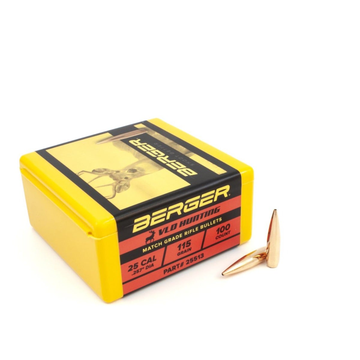 Berger Hunting Bullet 25 Auto (ACP) 115 Gr VLD 100/Box