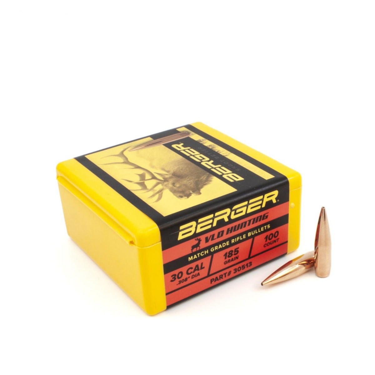 Berger Hunting Bullet 30 Cal. 185 Gr. VLD 100/Box