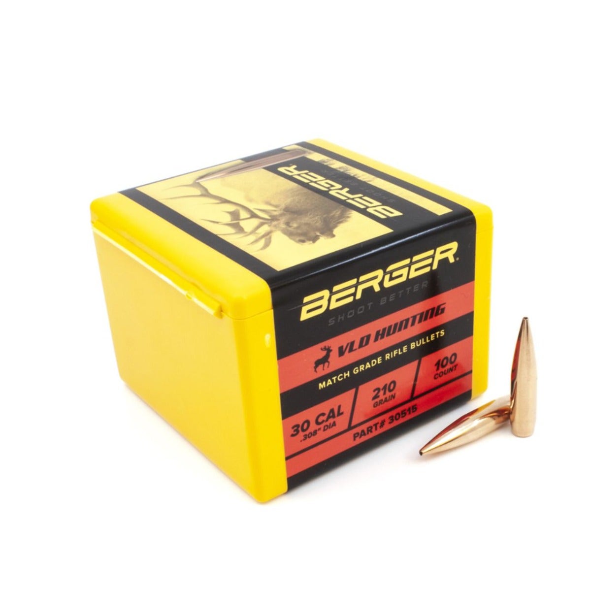 Berger Hunting Bullet 30 Cal 210 Gr VLD 100/Box