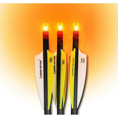 Lumenok Carbon Bolts 20" w/HD Orange Capture Nock 3 pk.