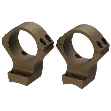 Browning X-Bolt Scope Rings - 30mm High, Burnt Bronze Cerakote