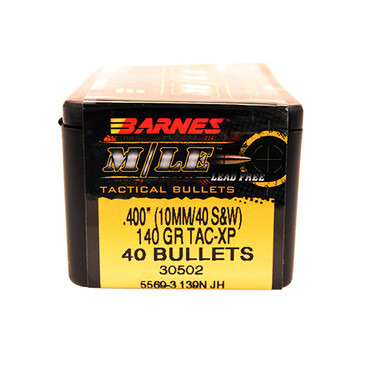 Barnes Bullets TAC-XP 10mm 140 gr Hollow Point Bullets -40cnt