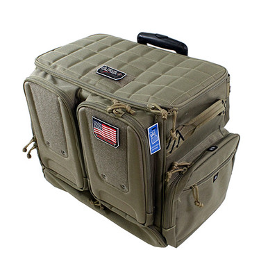 G Outdoors Tactical Rolling Range Bag - Tan