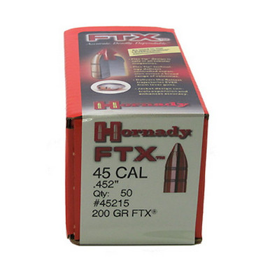 Hornady FTX .45 Cal 200 gr Bullets-50cnt