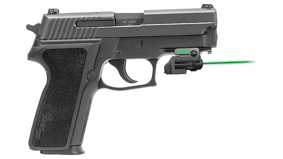 ArmaLaser GTO/FLX Finger Touch Green Laser Sight for Sig Sauer Handguns