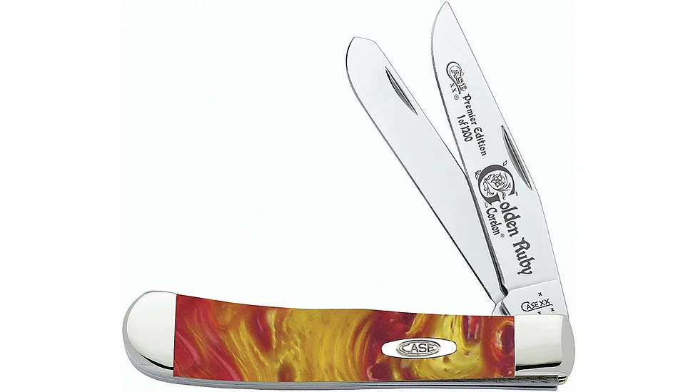 Case Golden Ruby Trapper Folding Knife