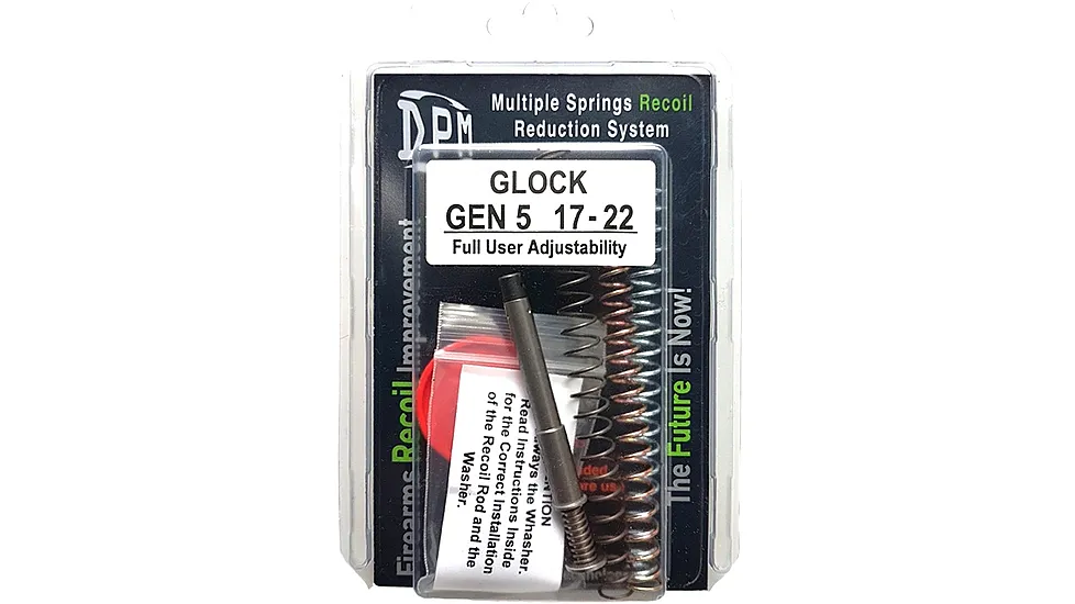 DPM Adjustable Multi-Springs Glock Gen 5 Mechanical Recoil Reduction System