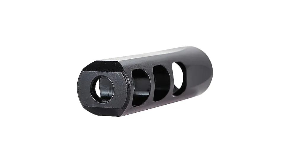 Faxon Firearms .620in Streamline 3 Port Muzzle Brake, Steel, QPQ Nitride