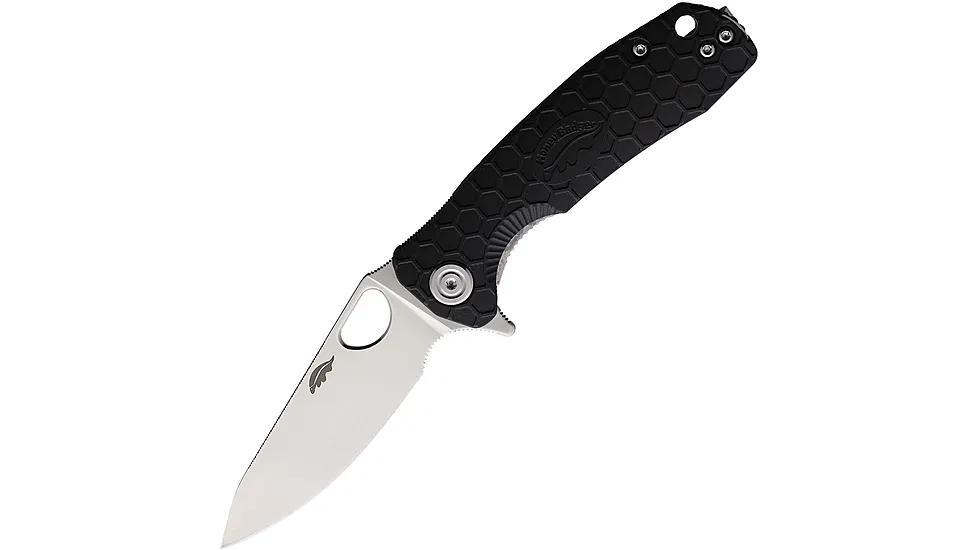 Honey Badger Knives Small Leaf Linerlock Black