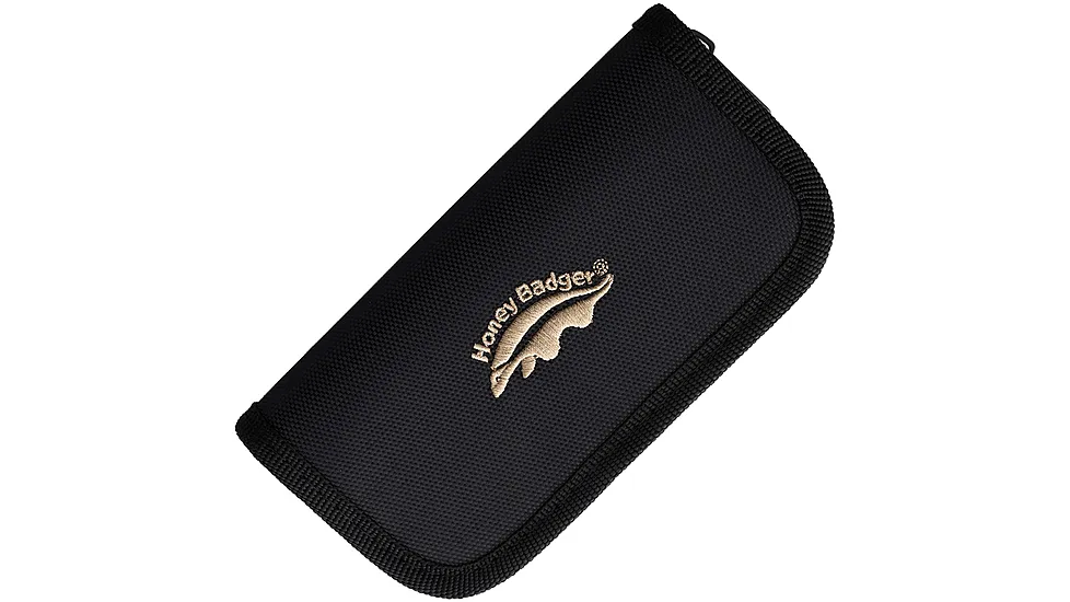Honey Badger Knives Zipper Pouch Black