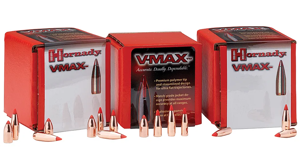 Hornady V-Max Rifle Bullets, 30 Caliber, .308 110 Grain