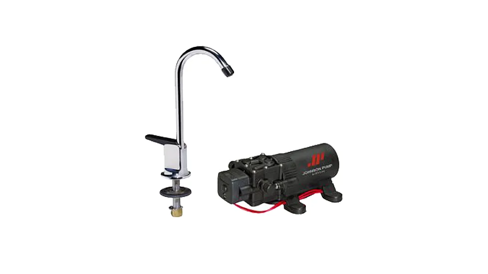 Johnson Pump Faucet/1.1GPH Pump Combo 12V