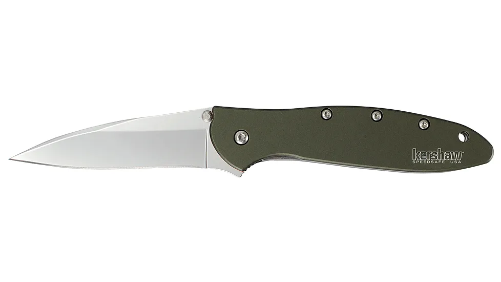 Kershaw Leek Olive Assisted Folding Knife by Ken Onion
