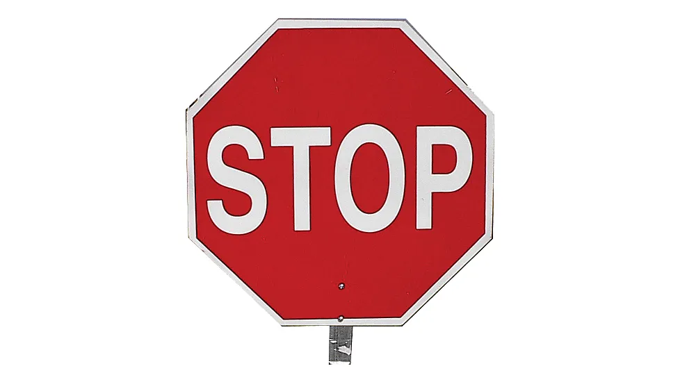 Pro-Line Traffic Safety 14inch Paddle Sign - Stop/stop