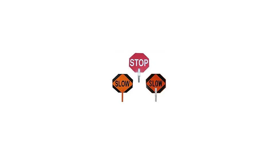 Pro-Line Traffic Safety 18inch Paddle Sign - Stop/slow
