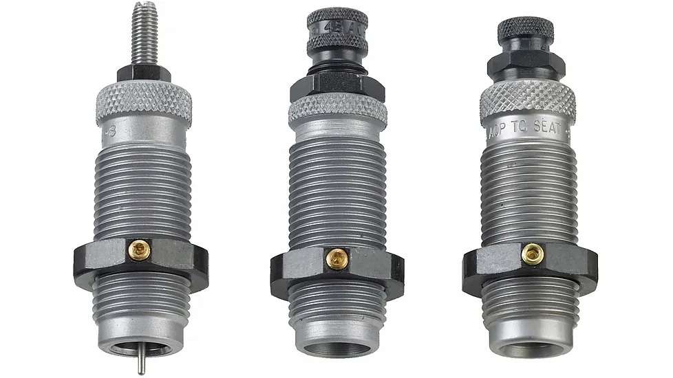 RCBS 3-Die Carbide Taper Crimp Set - Group B - Popular Pistol Cartridges
