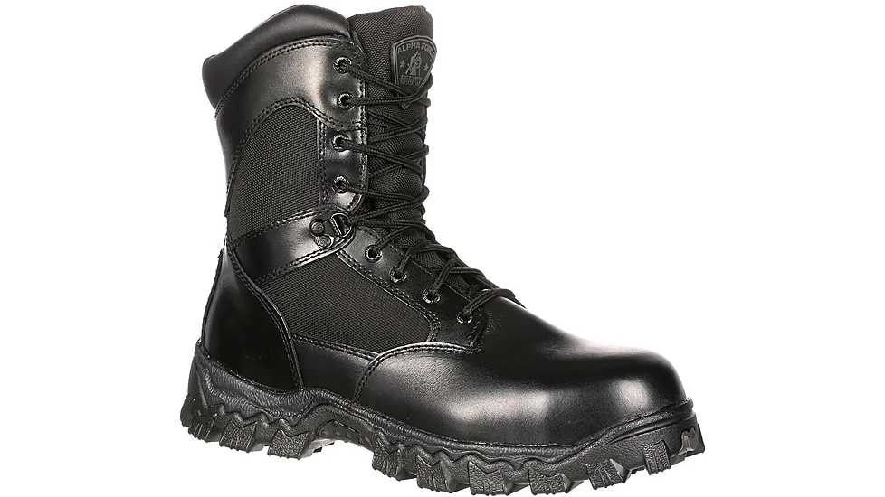 Rocky Boots Alpha Force Zipper Waterproof Public Service Boot - Men's
