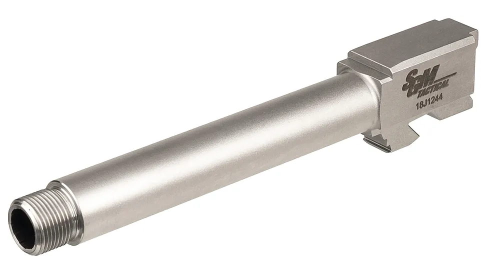 SGM Tactical Glock 17 9mm Full Size Compatible Match Barrel Threaded Nitride