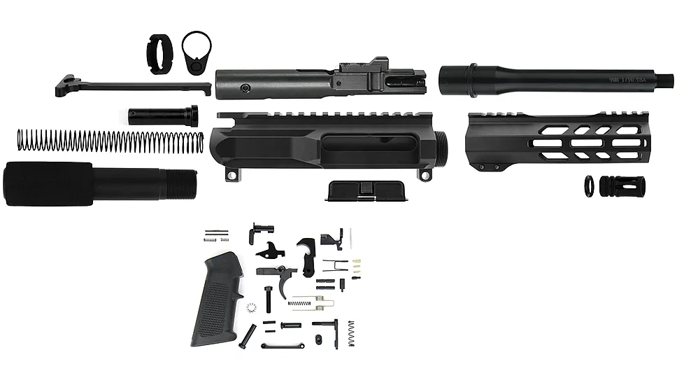 TacFire Basic 7in Unassembled 9Mm Pistol Build Kit