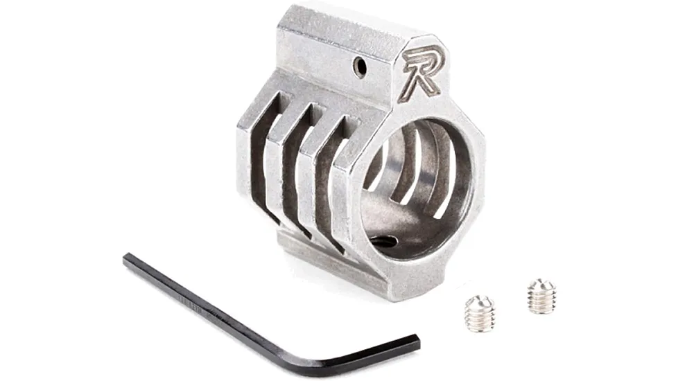 Tiger Rock .750 Low Profile Matte Blasted Stainless Steel USA Custom Made CAGED Gas Block