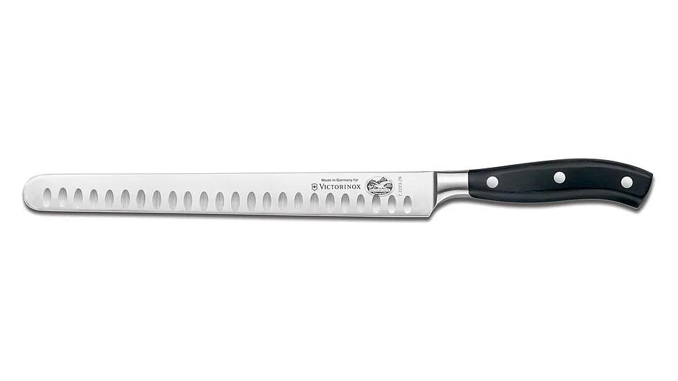 Victorinox 10in Forged Granton Edge Slicing Knife, Round Tip 7-7223-26G