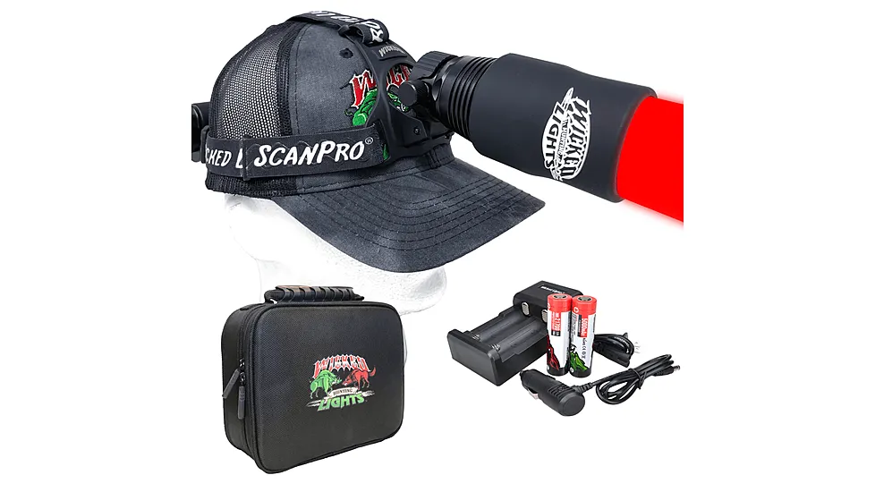 Wicked Hunting Lights ScanPro iC GEN4 LED Red Night Hunting Headlamp