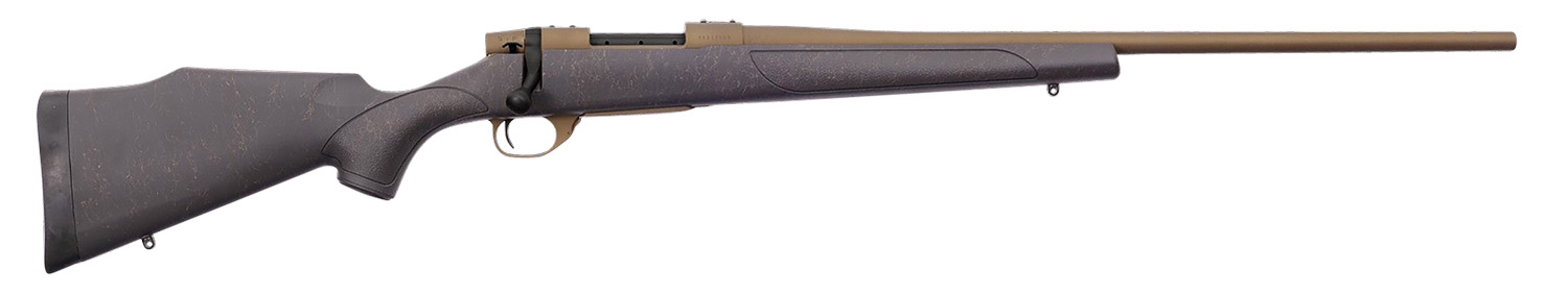 Weatherby Vanguard Weatherguard 22-250 Rem Rifle 24" Black/Bronze VWB222RR4T