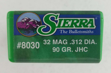 Sierra SportsMaster 8030 .32 Cal 90 gr Jacketed Hollow Cavity Bullets-100cnt