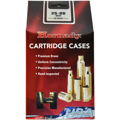 Hornady .25-06 Remington Unprimed Rifle Brass 50cnt-86251