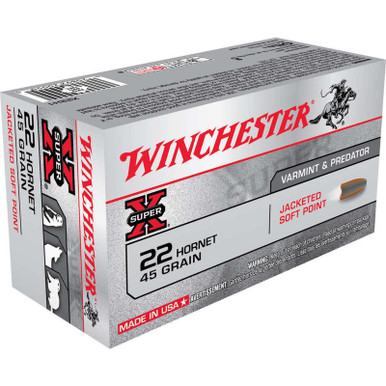 Winchester X22H1 SuperX 22 Hornet 45 GR SP 50 Rounds