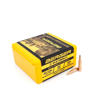 Berger Bullets VLD Target 22423 .22 Cal 90 gr Bullets-100cnt
