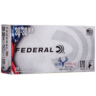 Federal 3030DT170 NonTypical 30-30 170 GR SP 20 Rounds