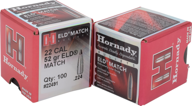 Hornady ELD  Match .22 Cal 73 gr Bullets-100cnt