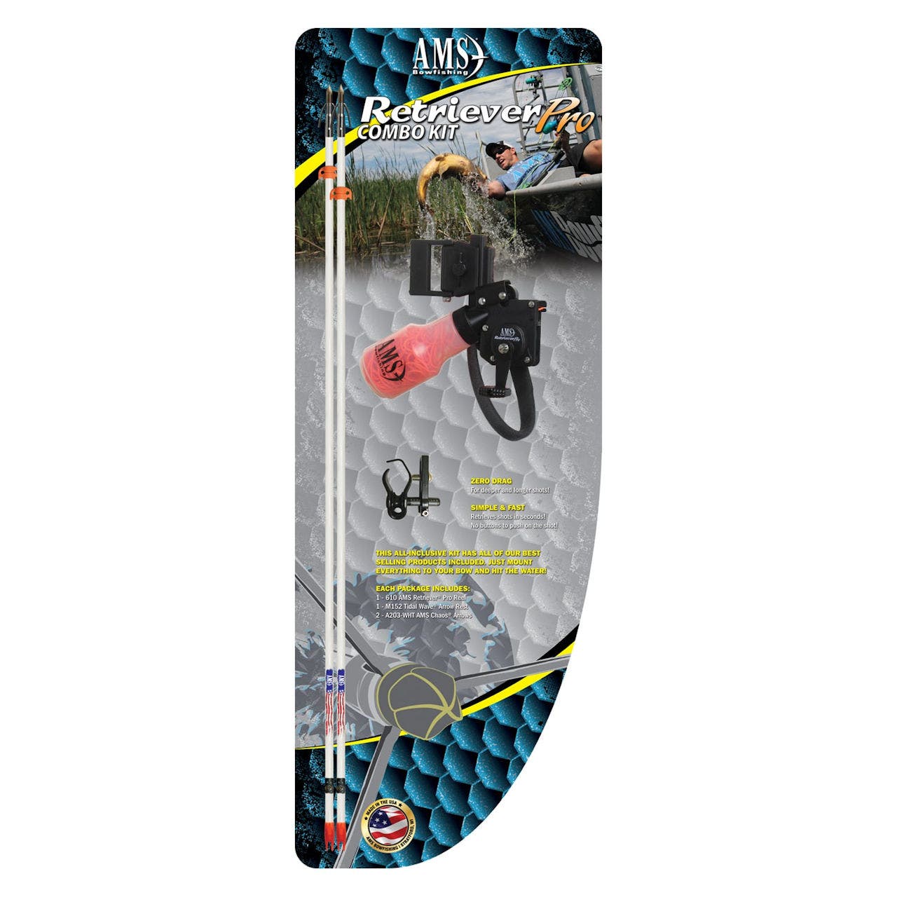AMS Bowfishing Retriever Pro Combo Kit