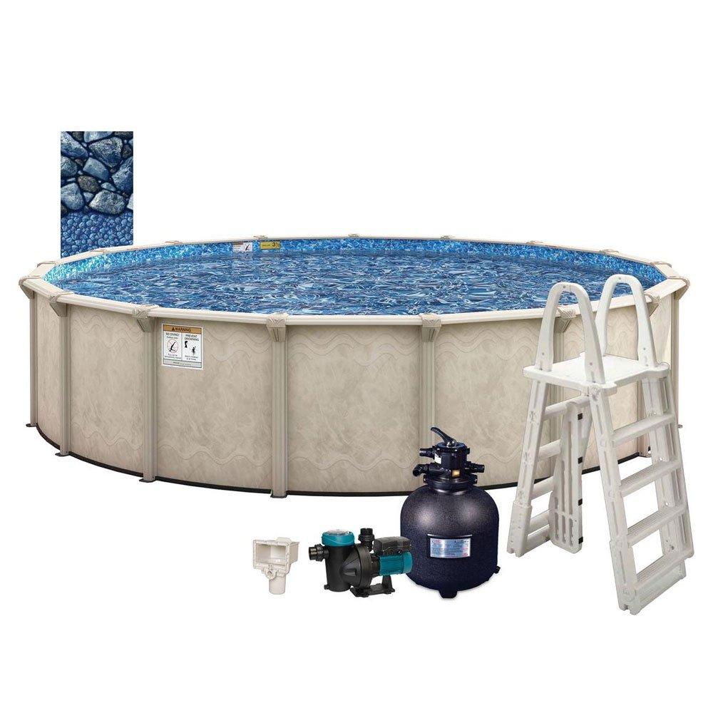 Cascade 15' x 52" Round Above Ground Pool Package
