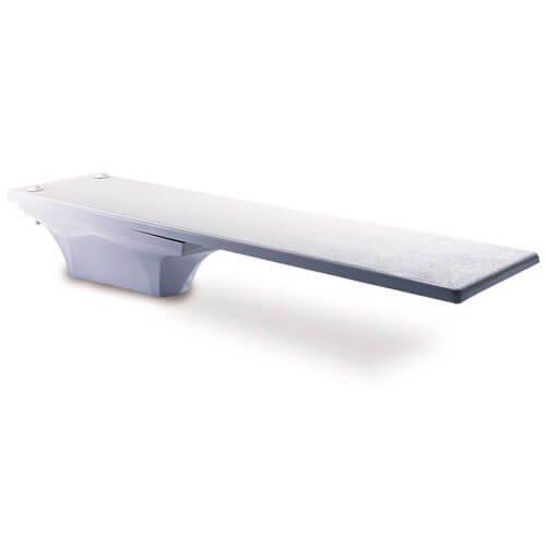 Inter-Fab - DB8WW Duro-Beam 8' Diving Board Only, White with White Top Tread