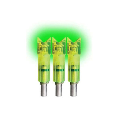 Lumenok Crossbow Nock Green Gold Tip Moon 3 pk.