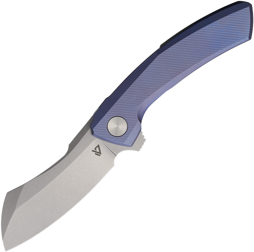 Vanguard Mini Cleaver Framelock Pocket Knife Blue - VANG012