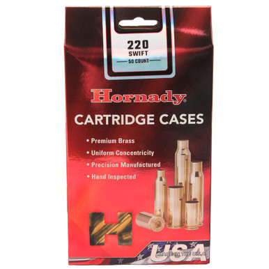 HORNADY .220 Swift Unprimed Rifle Brass 50cnt-8615