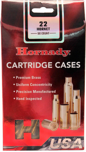 HORNADY .22 Hornet Unprimed Rifle Brass 50cnt-8602