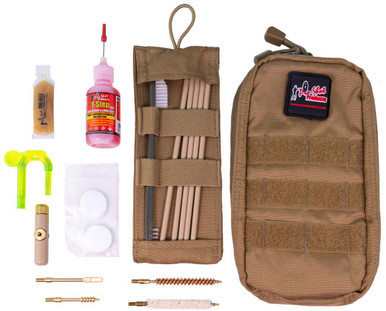 Pro-Shot Coyote Tactical Pouch Cleaning Kit w-Coated Rod .223/5.56mm Caliber